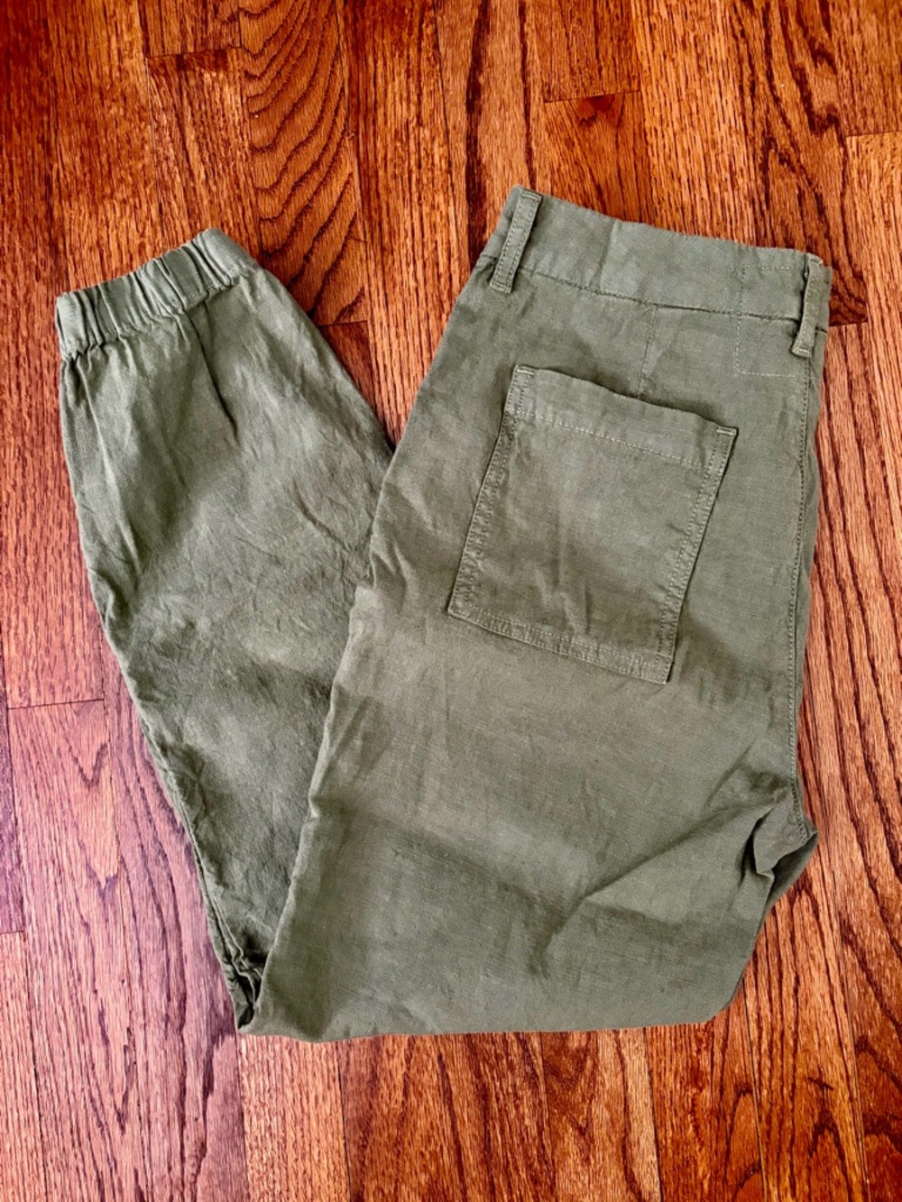 Frank and Eileen Italian Linen JAMESON Utility Jogger Hunter Green size 4
